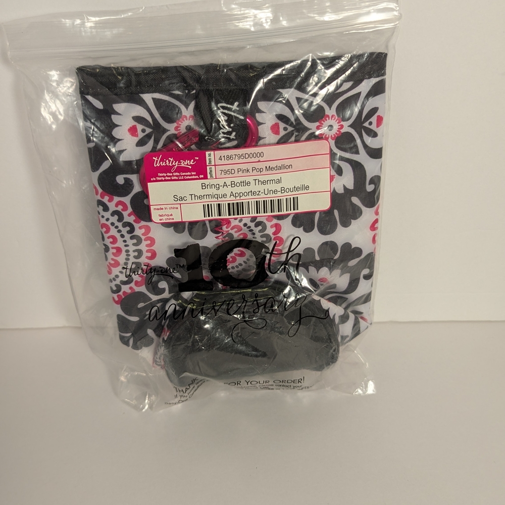 Pink Pop Medallion Thermal Bottle bag by thirty-one - Picture 2 of 4